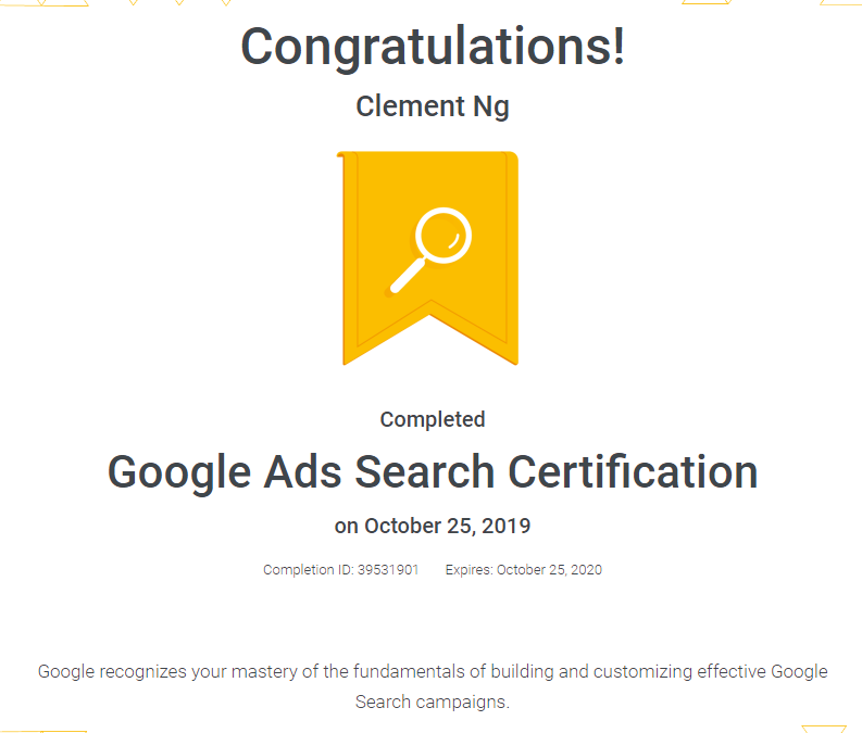 Officially A Google Certified Individual Malaysia