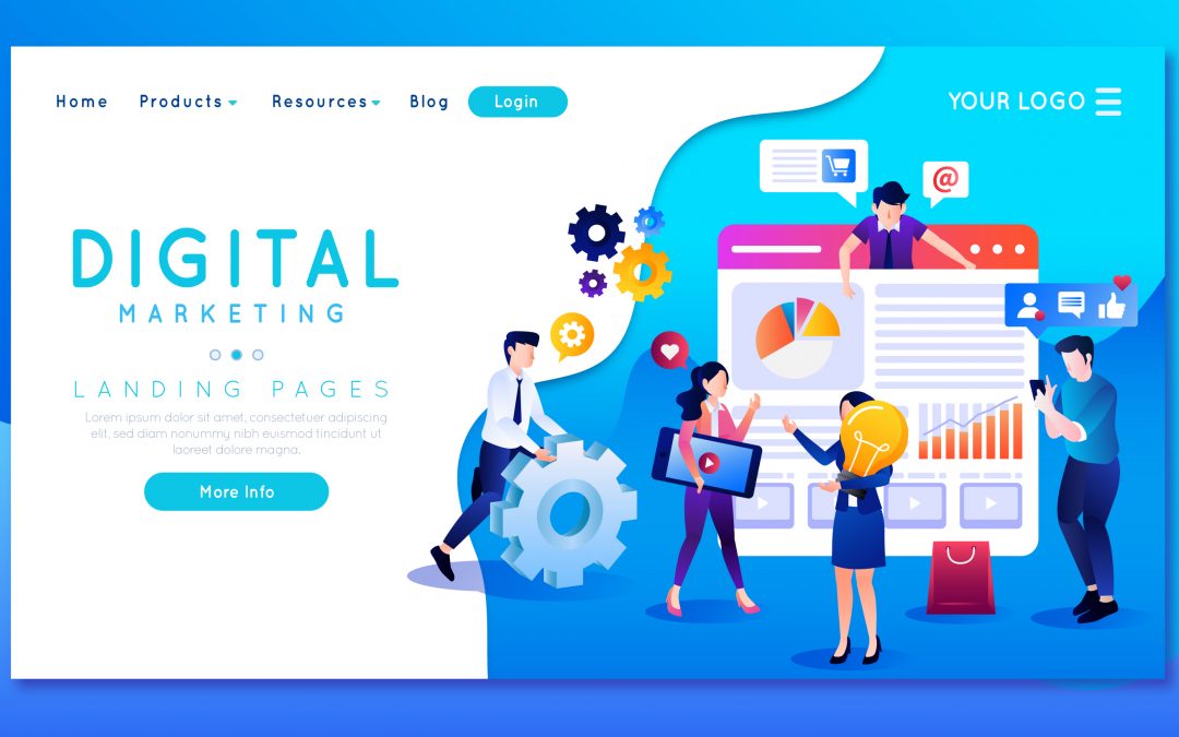 Digital Marketing Illustration and Graphic