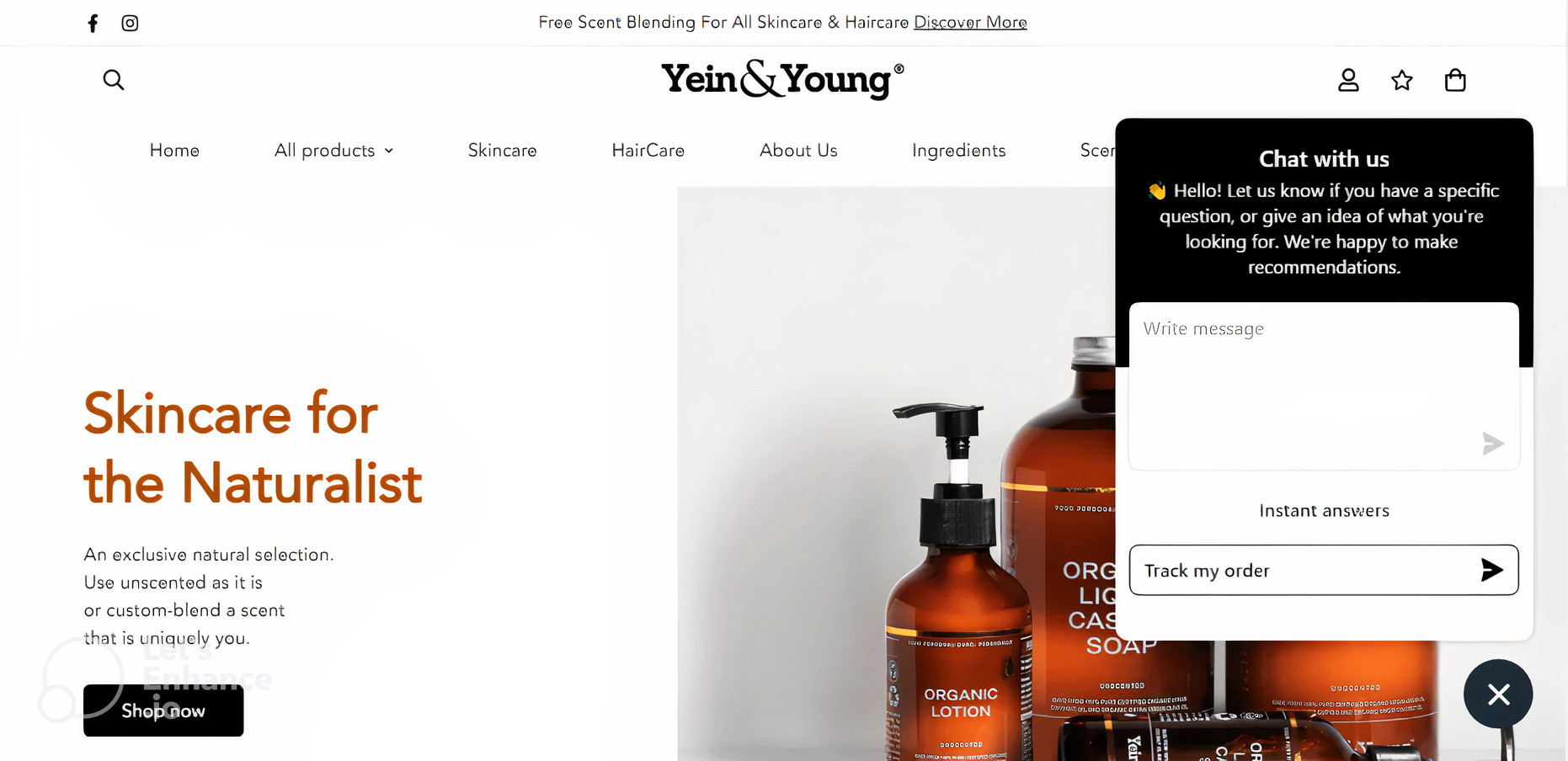 YY_auto_x2 Chat bot system in Yein & Young ecommerce website provides a communication platform to support instant customer support at every stage of the customer journey.