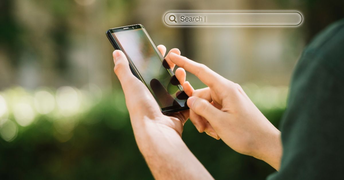 Online search on smartphone